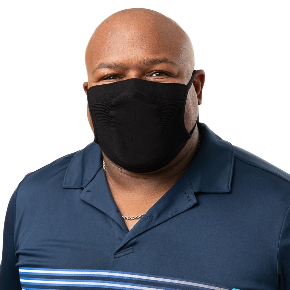 Two Pack Adjustable Seamless Facemasks for Men